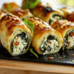 Spinach and Ricotta Rolls {Oven or Air Fryer}