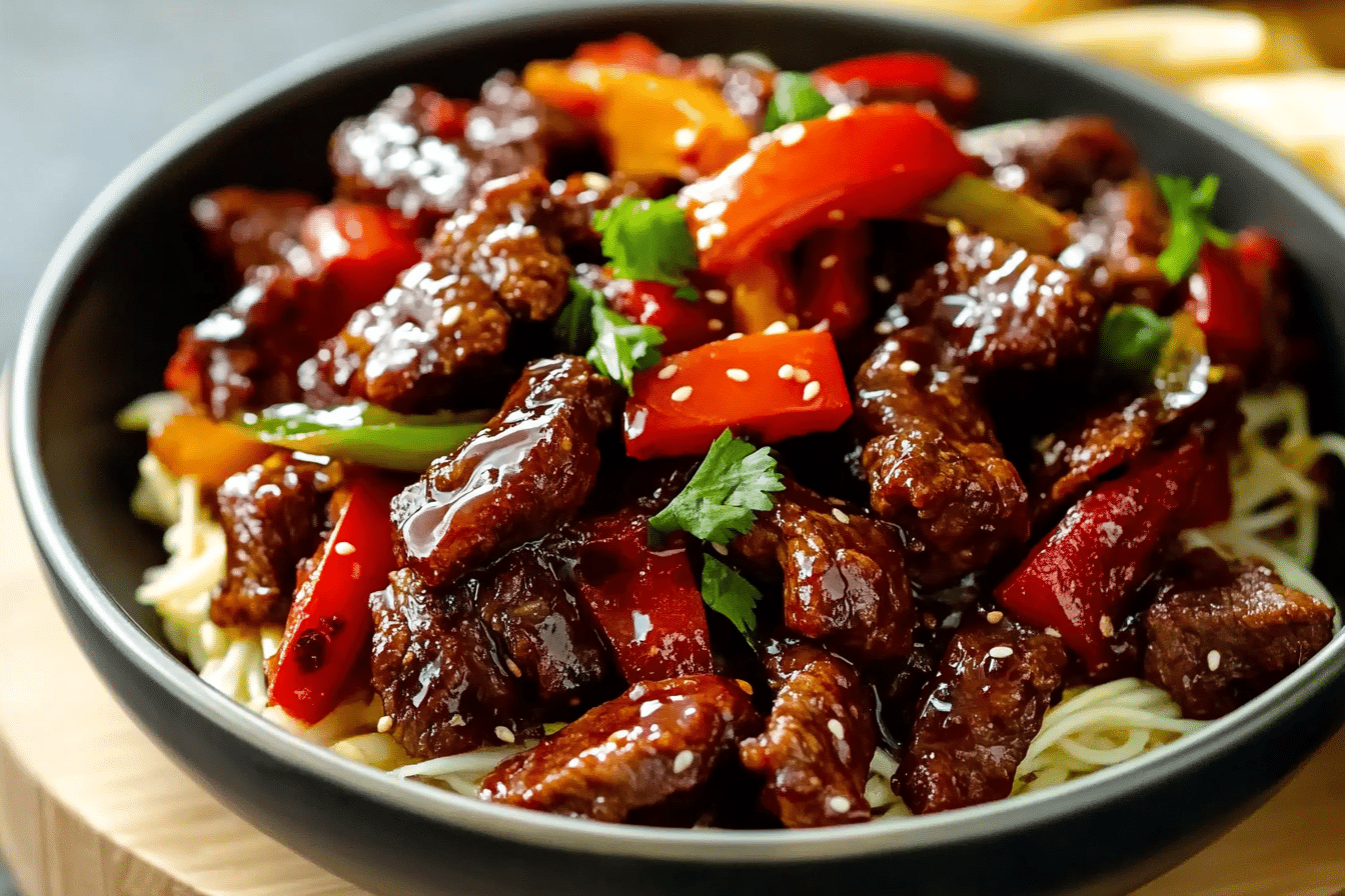 Sticky Rainbow Beef