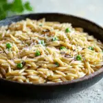 toasted orzo with parmesan