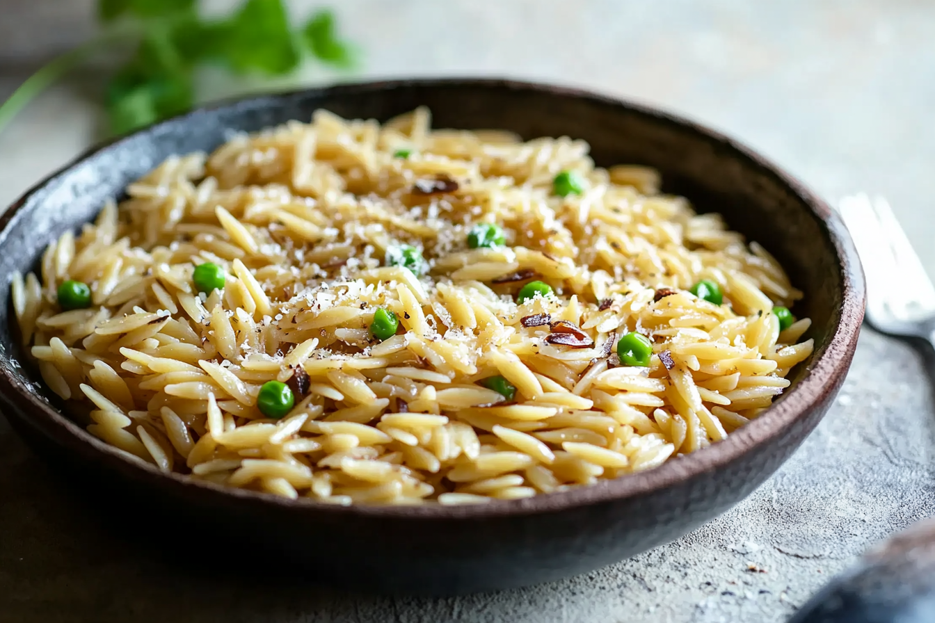 toasted orzo with parmesan