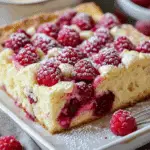 White Chocolate Raspberry Traybake