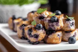 Baked Blueberry Fritter Bites