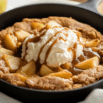 Caramel Apple Skillet Cookie