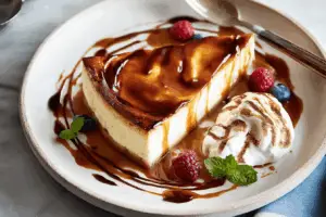caramel three-milk cake