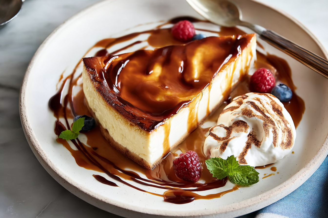 caramel three-milk cake
