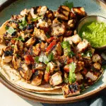 Charred Chile–Marinated Grilled Chicken Tacos