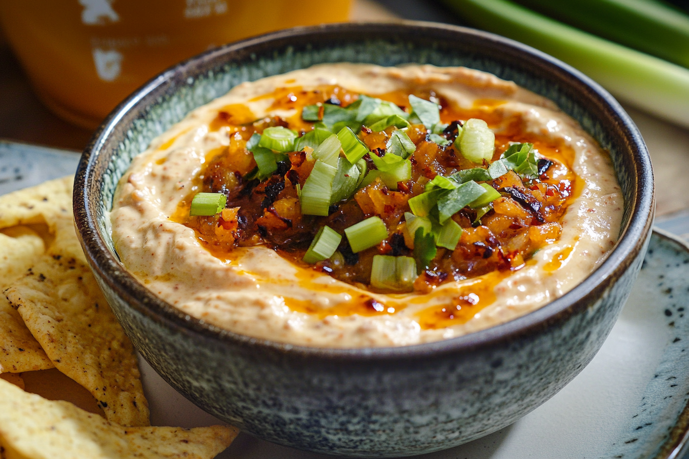 Charred Scallion and Chili Crisp Dip