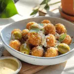 Cheese Stuffed Fried Olives Appetizer