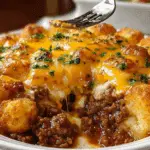 Cheesy Ground Beef Tater Tot Casserole