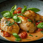 Chicken in Tomato Basil Cream Sauce