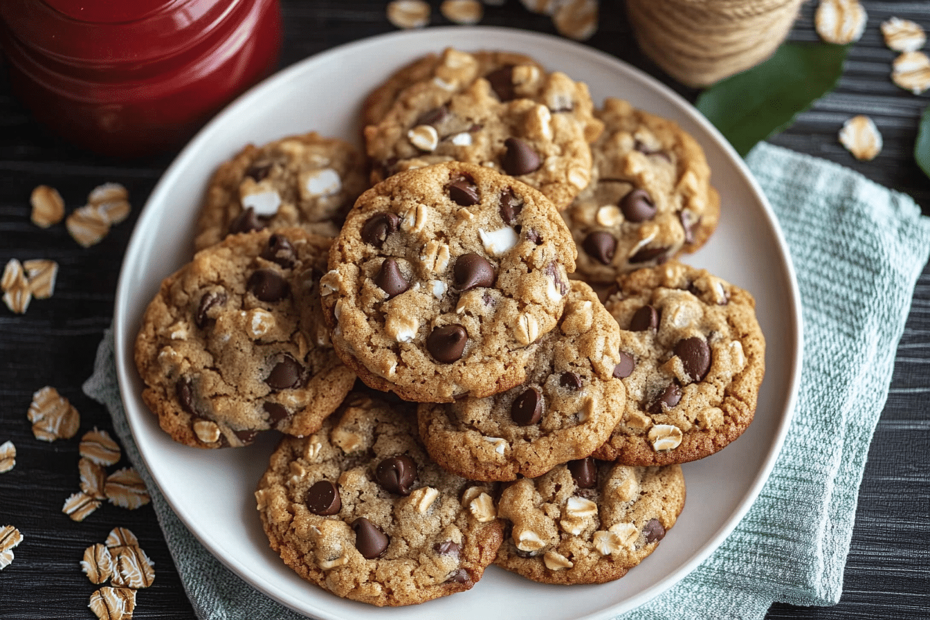 Chocolate Chip Cookies with Oatmeal and Coconut Recipe