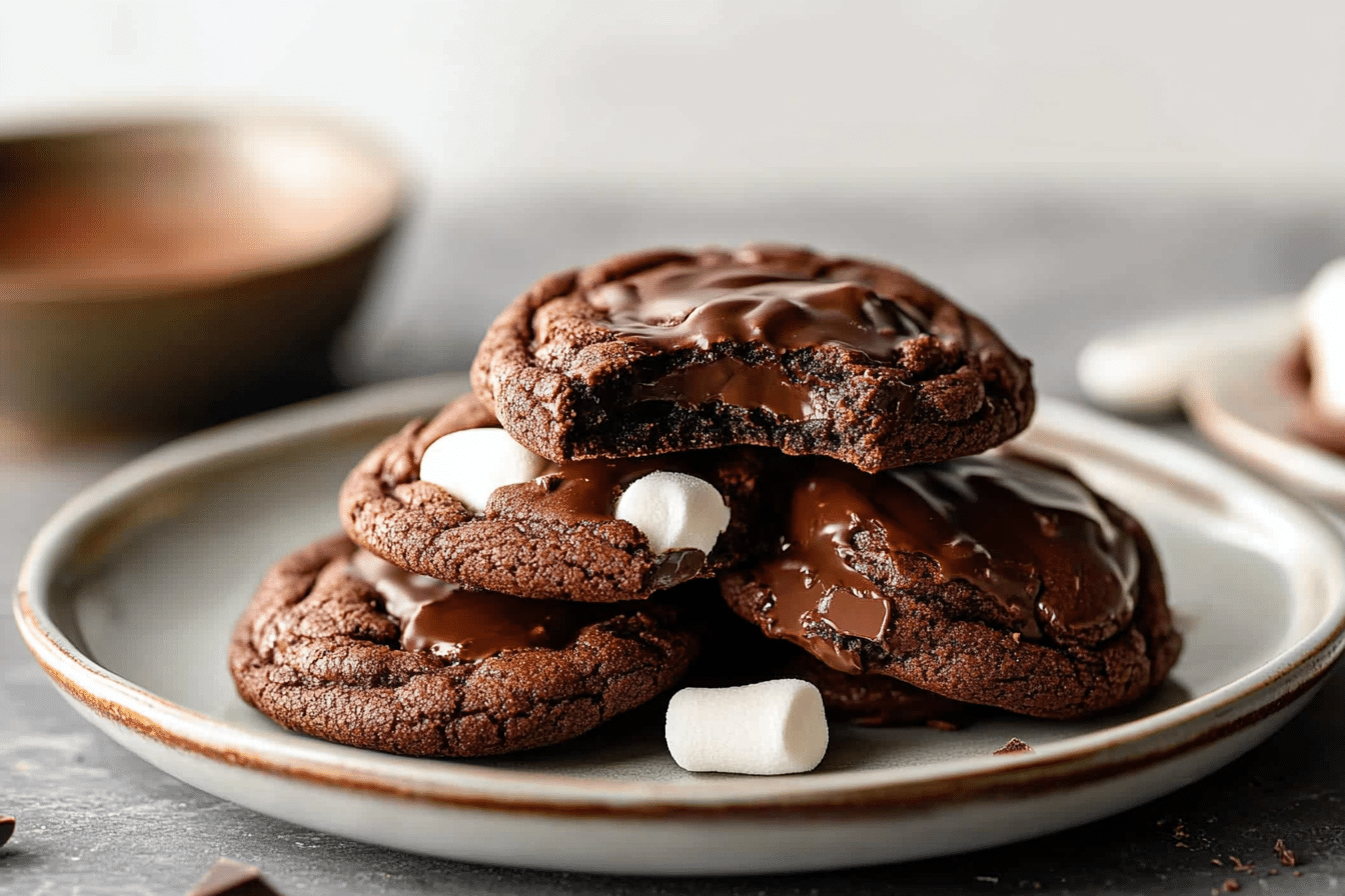 Chocolate Marshmallow Cookies