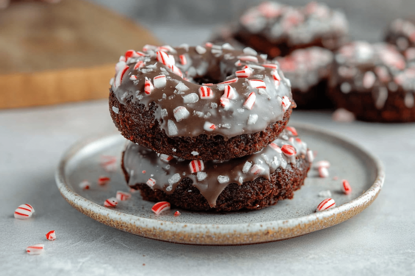 Chocolate Peppermint Donuts