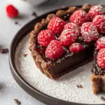 Chocolate Raspberry Tart Recipe (No-Bake)