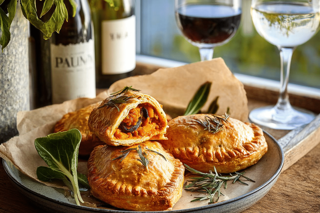 chorizo, pumpkin and caramelised onion hand-pies