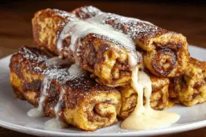 Cinnamon Roll French Toast Roll-Ups