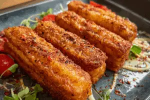 Crispy Hungarian Potato Cheese Sticks