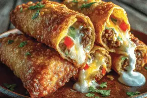 Crispy Nacho Egg Rolls