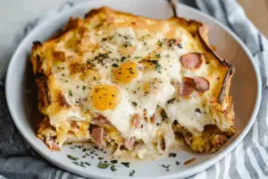 Croque Madame Breakfast Casserole Recipe