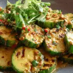 Cucumbers in Spicy Peanut Sauce