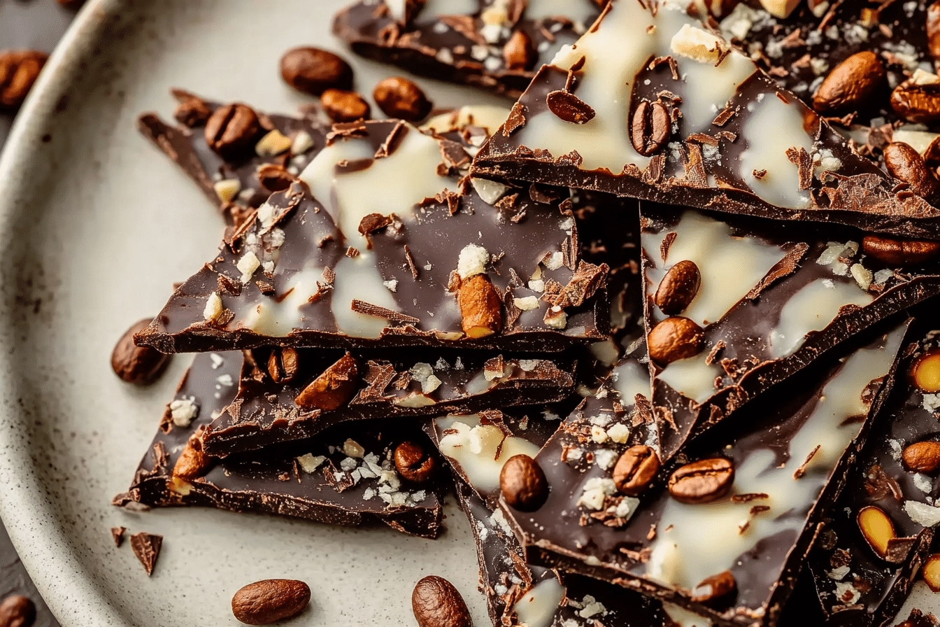 Dark Chocolate Coffee Bark