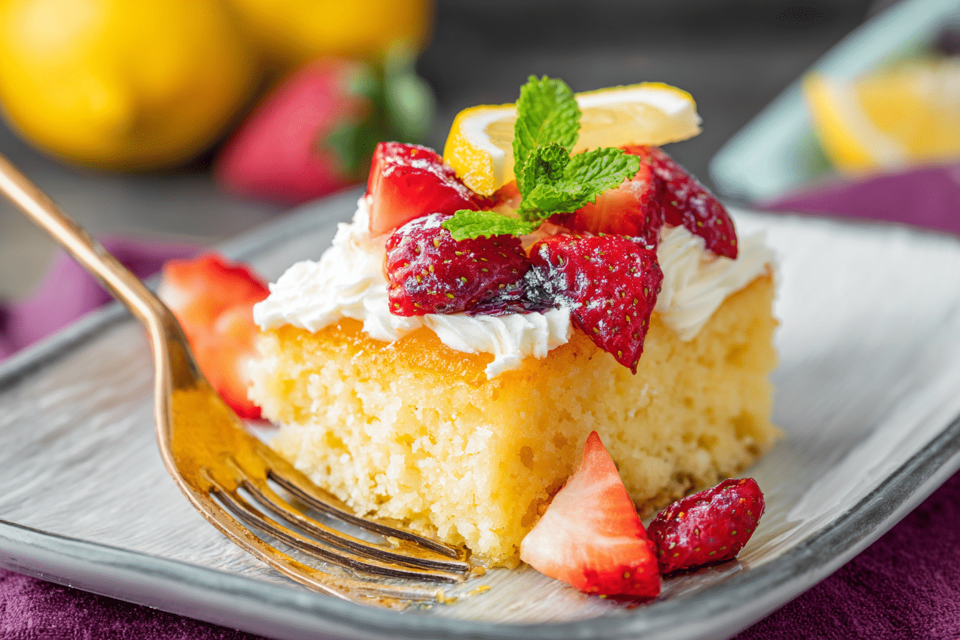 Easy Lemon Jello Poke Cake Recipe