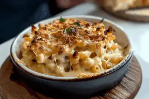 French onion soup mac & cheese