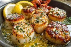 Garlic Butter Lobster & Scallops