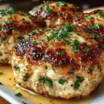 Garlic Parmesan Chicken Meatloaves