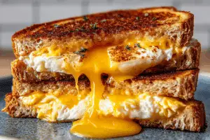 Grilled Cheese with Eggs