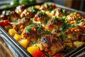 Hawaiian Chicken Sheet Pan