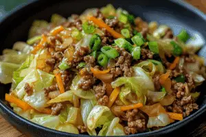 Healthy Chinese Ground Beef Cabbage