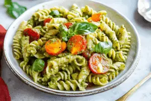 Holiday Pesto Pasta Salad