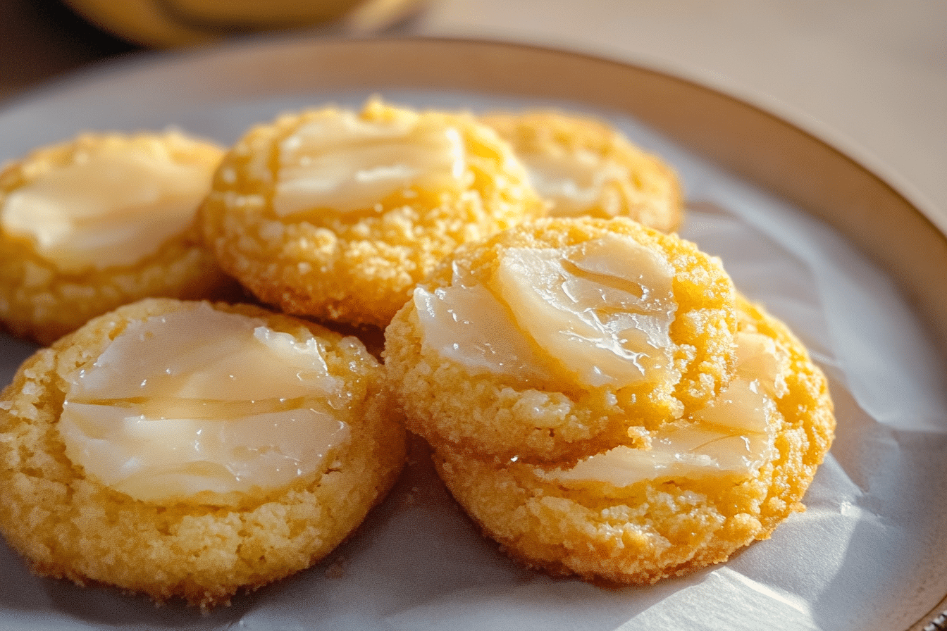 Honey Buttercream Cornbread Cookies
