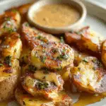 Honey Mustard Smashed Potatoes
