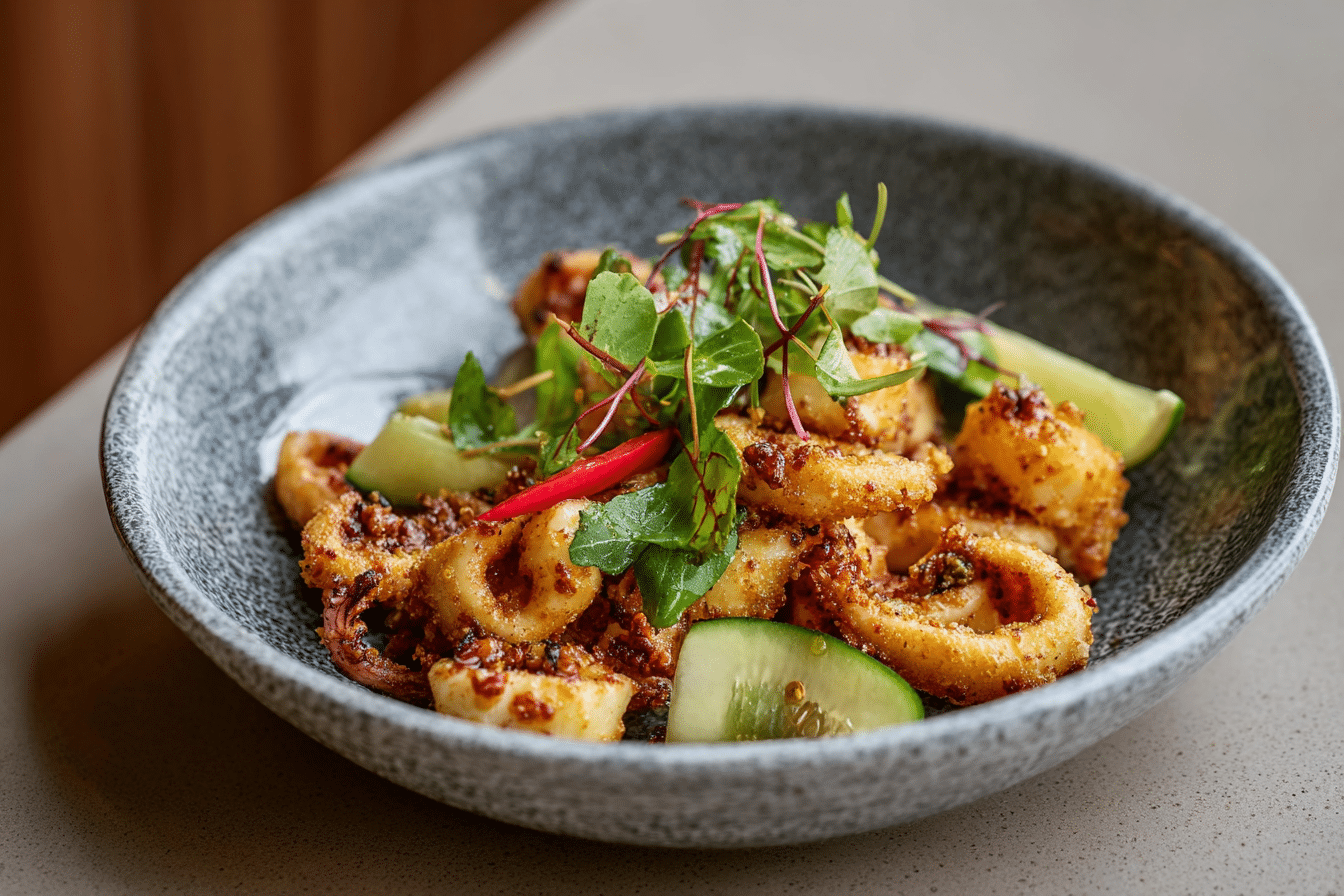 Hot butter calamari