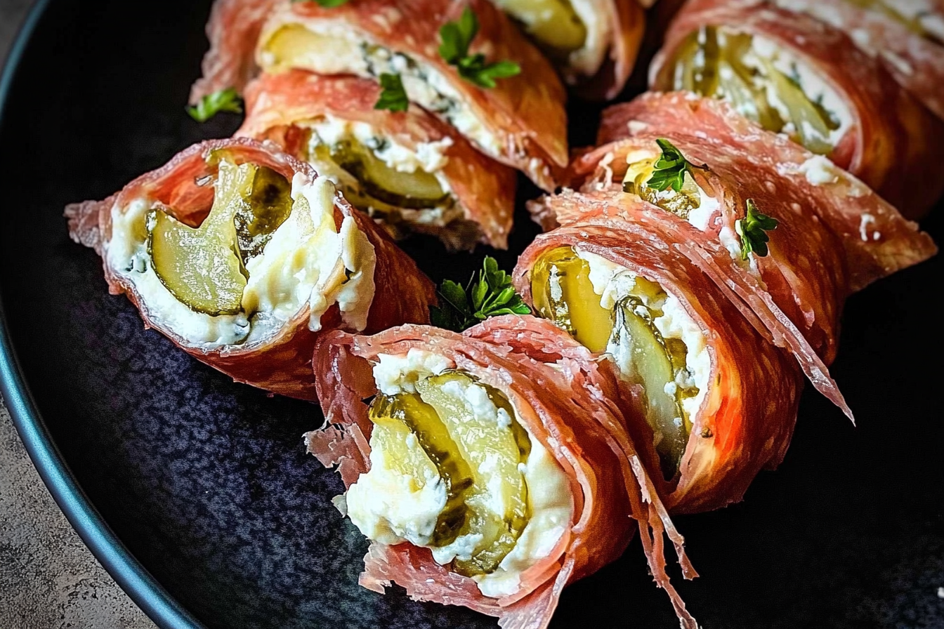 Lazy Cream Cheese Pickle Rolls
