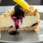 Lemon Blueberry Crumble Cheesecake