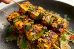 Lemon & Coriander Tofu Skewers