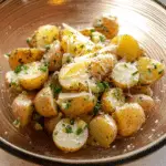 Lemony Chive Potato Salad with Parmesan.