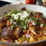 Mediterranean Chicken & Rice Skillet