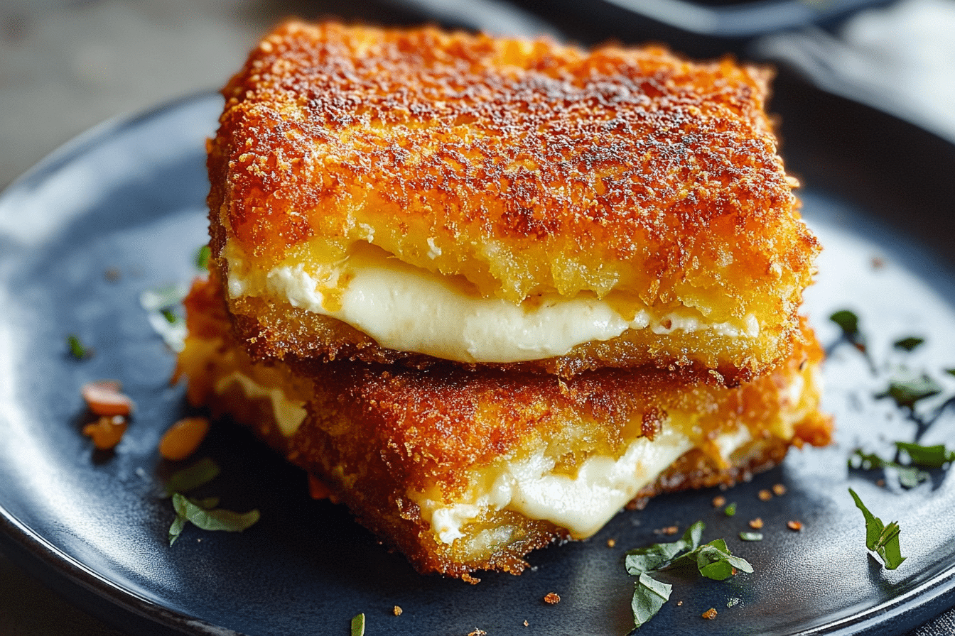 Mozzarella in Carrozza (Italian Fried Mozzarella Sandwiches)