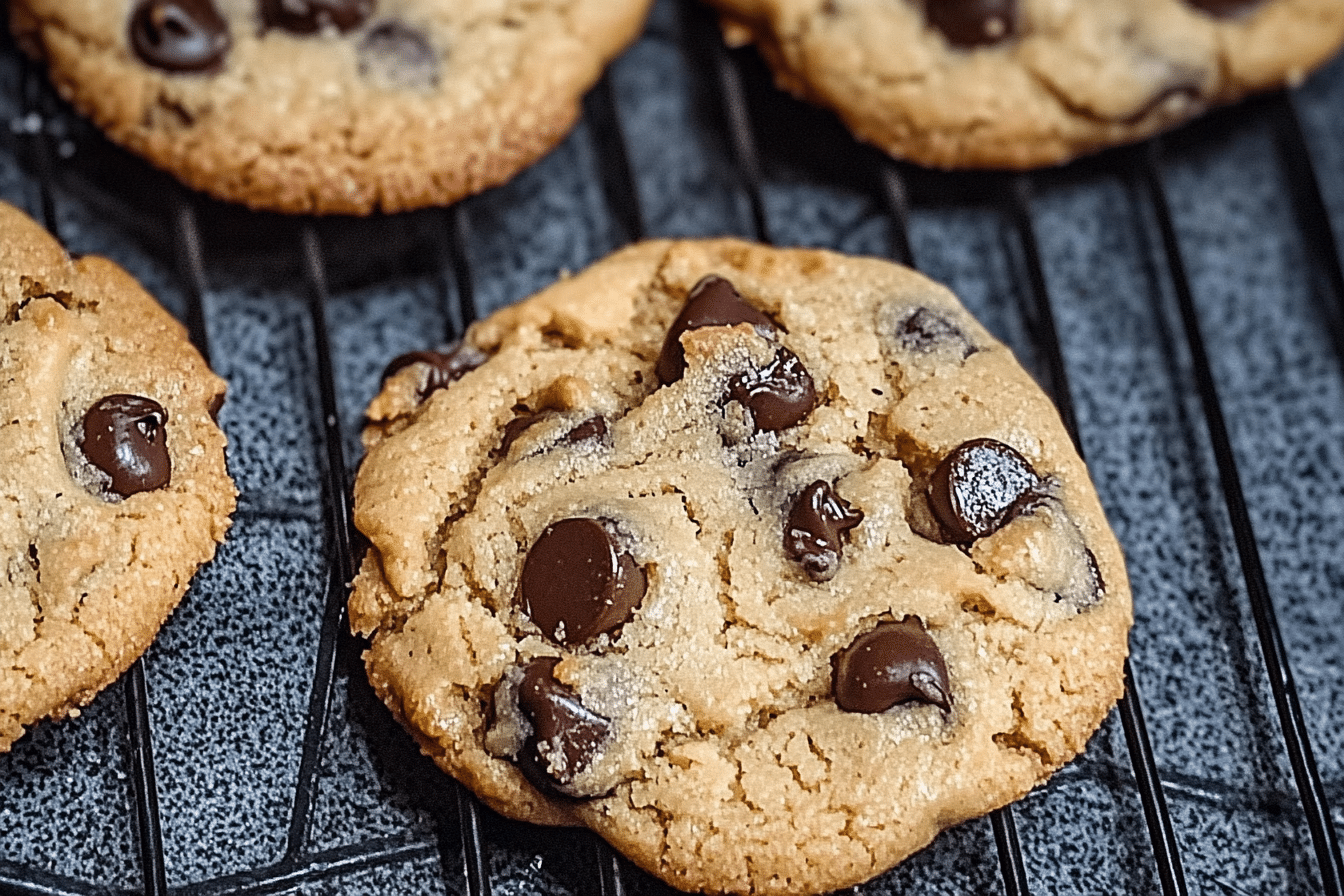 Nut-free Vegan Tahini Chocolate Chip Cookies