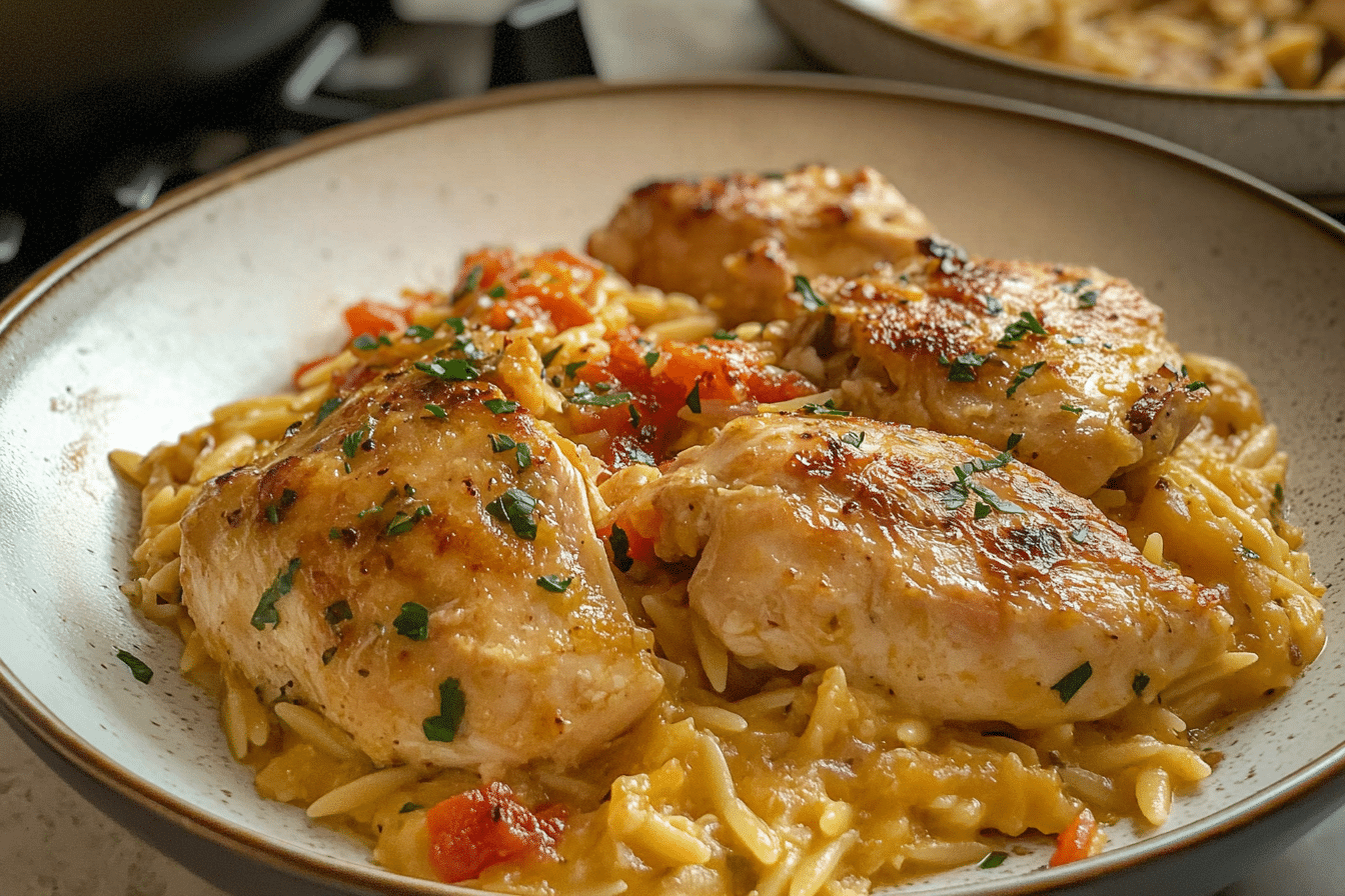 One Pot Marry Me Chicken Orzo