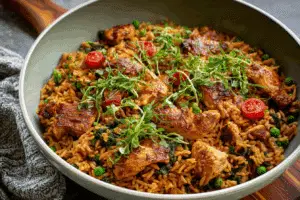 One Pot Shawarma Chicken and Rice