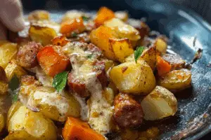 Oven-Roasted Smoked Sausage Potatoes