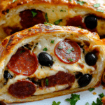 Pepperoni Black Olive Stromboli