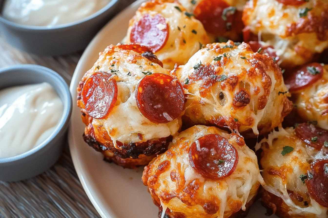 Pull Apart Pepperoni Pizza Bites