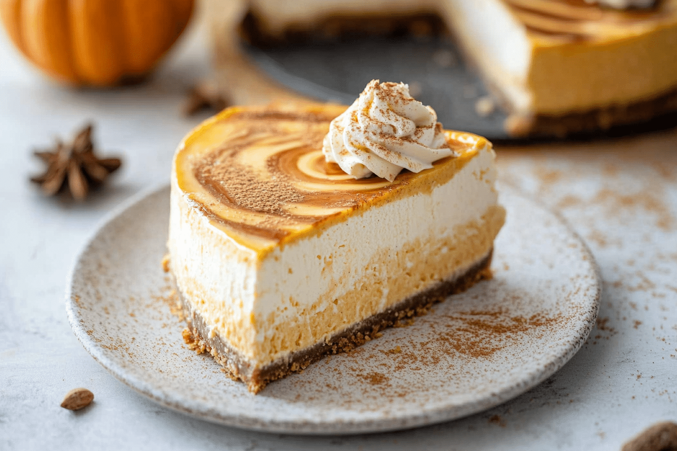 Pumpkin Swirl Cheesecake