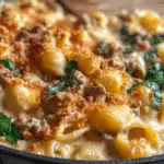Rich And Comforting Creamy Beef Shells Casserole